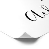 Bruid Golvend haar bloemenkrans Kapsel branding Poster (Hoek)