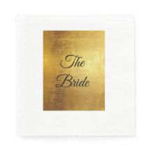 Bruid Goud Folie Print Minimalistische Bruiloft Sc