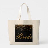 Bruid Goud Grote Tote Tas (Achterkant)