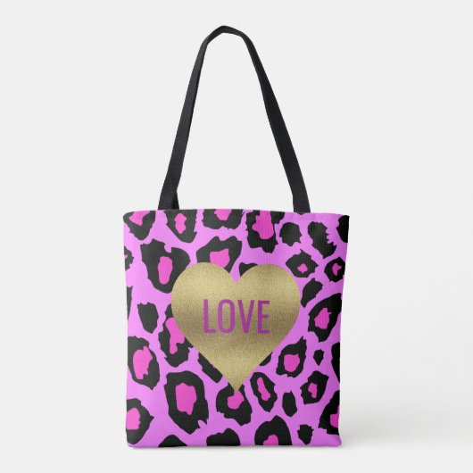 BRUID Gouden Hart Liefde Bruids Party Tote Bag (Achterkant)