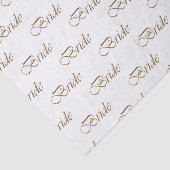 Bruid gouden schrift kalligrafie patroon elegant c tissuepapier (Detail)