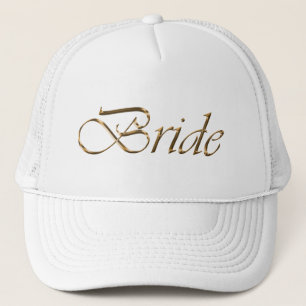 Bruid, gouden script Hen Party Trucker Pet