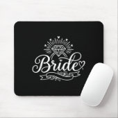 Bruid Grappig Bachelorette Bruiloft Verliefd Muismat (Met muis)