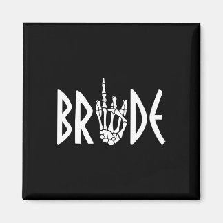 Bruid Groom Skeleton Gothic Wedding Verloving Hal Magneet