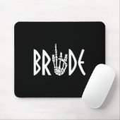 Bruid Groom Skeleton Gothic Wedding Verloving Hal Muismat (Met muis)