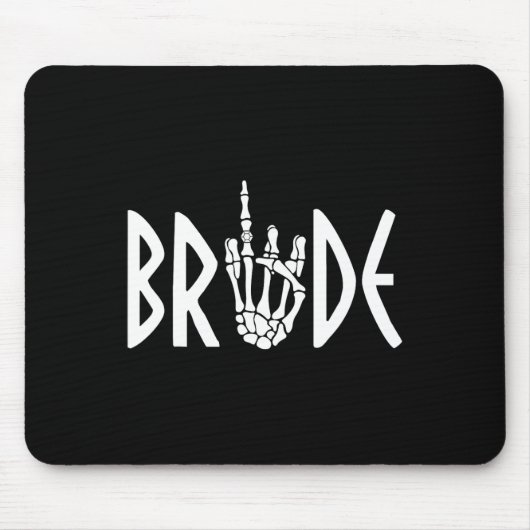 Bruid Groom Skeleton Gothic Wedding Verloving Hal Muismat (Voorkant)