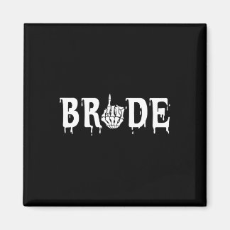 Bruid Groom Skeleton Hand Halloween Wedding Chelor Magneet
