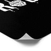 Bruid Groom Skeleton Hand Halloween Wedding Chelor Poster (Hoek)