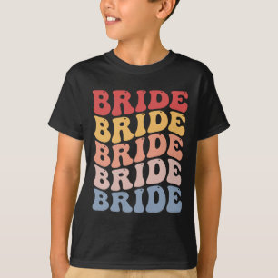 Bruid Groovy Bruiloft Jubileumfeest T-shirt