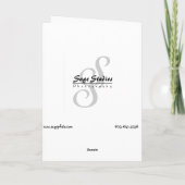 Bruid & haar schoenen kaart (Achterkant)