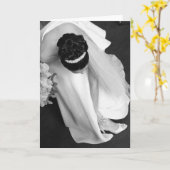 Bruid & haar schoenen kaart (Gele Bloem)