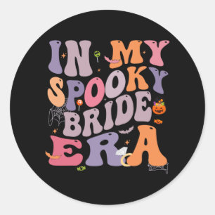 Bruid Halloween in mijn griezelige bruid tijdperk Ronde Sticker