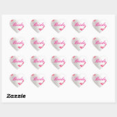 bruid hart sticker (Vel)