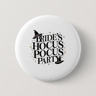 Bruid Hocus Pocus Feest Bachelorette Halloween 1 Ronde Button 5,7 Cm