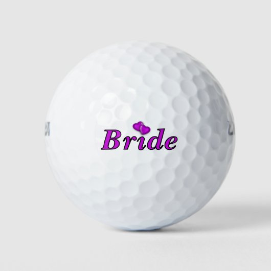 Bruid houdt gewoon van een bruiloft golfballen (Voorkant)
