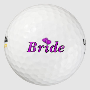 Bruid houdt gewoon van een bruiloft golfballen