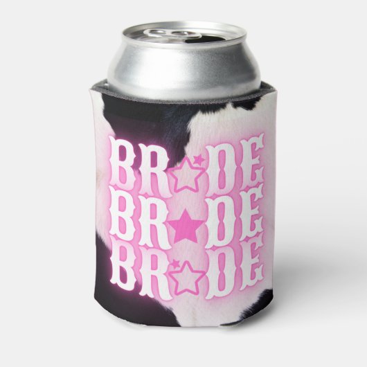 Bruid Howdy Cowgirl Aangepaste Blikken Koeler (Blikje Achterkant)