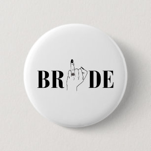 Bruid Huwelijk Bruidsmeisje Squad Bachelorette Fee Ronde Button 5,7 Cm
