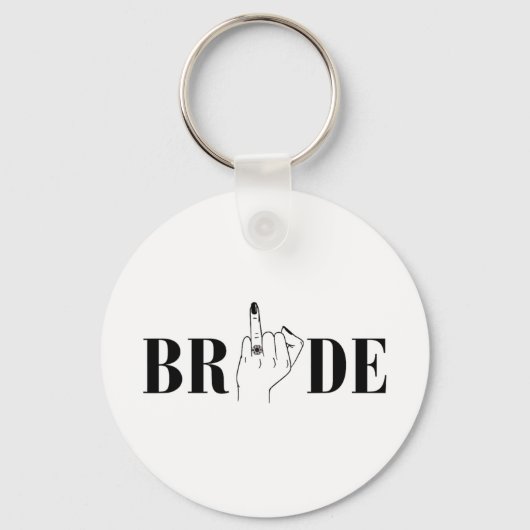 Bruid Huwelijk Bruidsmeisje Squad Bachelorette Fee Sleutelhanger (Voorkant)