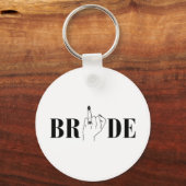 Bruid Huwelijk Bruidsmeisje Squad Bachelorette Fee Sleutelhanger (Voorkant)