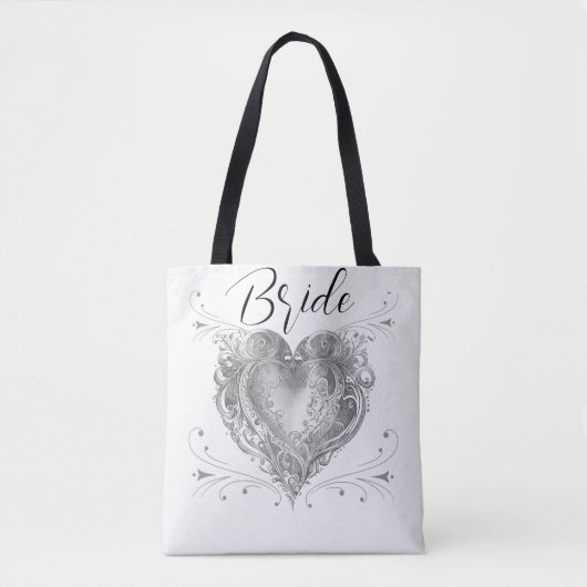Bruid Huwelijk Custom Tote Bag (Voorkant)