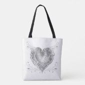 Bruid Huwelijk Custom Tote Bag (Achterkant)