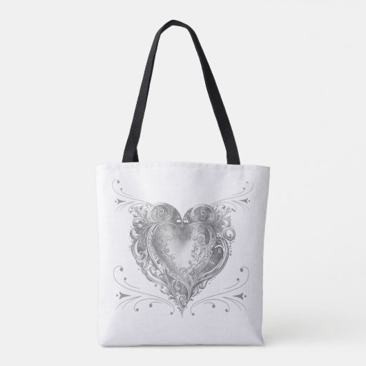 Bruid Huwelijk Custom Tote Bag (Achterkant)