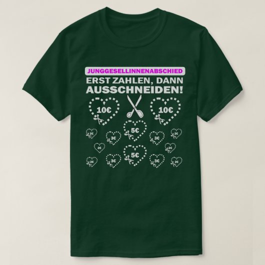 Bruid huwelijk vrijgezellenfeest JGA 6 T-shirt (Design voorkant)
