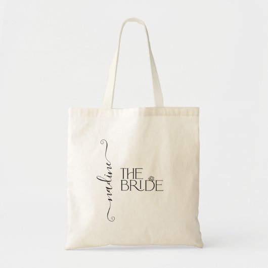 Bruid I Do Crew Aangepaste Naam Bruiloft Ring Tote Bag (Voorkant)