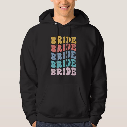 Bruid Ik Doe Bemanning Retro Bachelorette Feest Br Hoodie (Voorkant)
