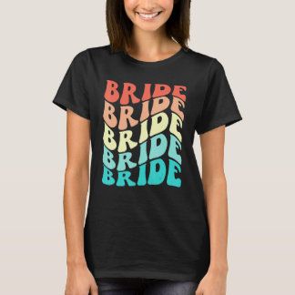 Bruid Ik Doe Bemanning Retro Bachelorette Feest Br T-shirt