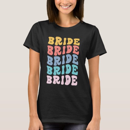 Bruid Ik Doe Bemanning Retro Bachelorette Feest Br T-shirt (Voorkant)