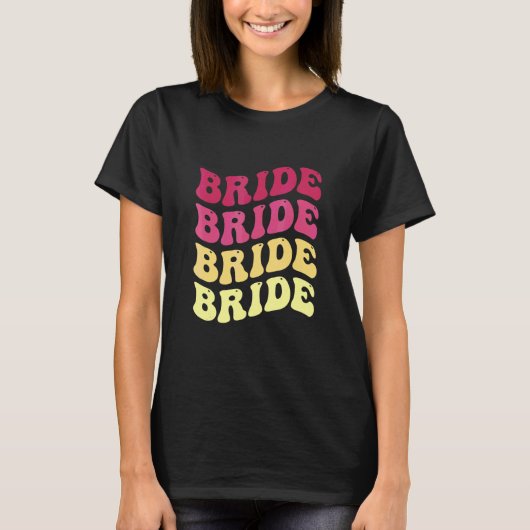 Bruid Ik Doe Bemanning Retro Bachelorette Feest Br T-shirt (Voorkant)