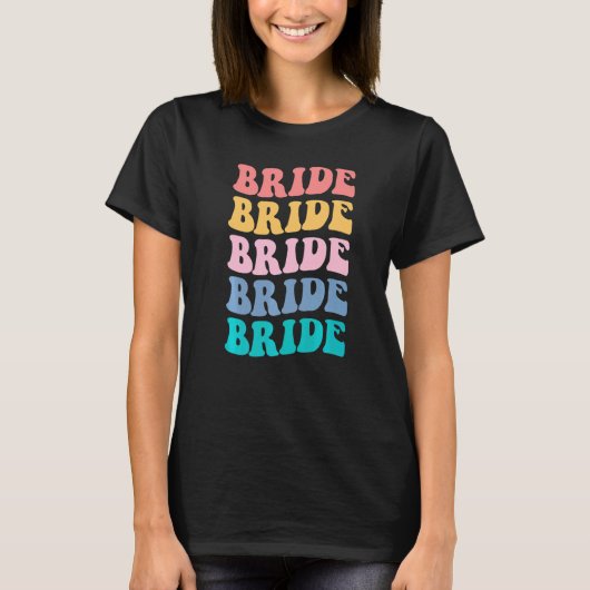 Bruid Ik Doe Bemanning Retro Bachelorette Feest Br T-shirt (Voorkant)