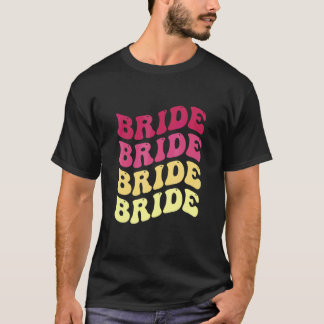 Bruid Ik Doe Bemanning Retro Bachelorette Feest Br T-shirt