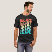 Bruid Ik Doe Bemanning Retro Bachelorette Feest Br T-shirt (Voorkant volledig)