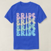Bruid Ik Doe Bemanning Retro Bruidsmeisje Bruid Br T-shirt (Design voorkant)