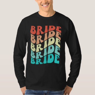 Bruid Ik Doe Bemanning Retro Meisje-Onthulling Bru T-shirt