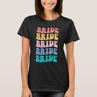 Bruid Ik Doe Crew Retro Meisje Feest Bruid Bri T-shirt