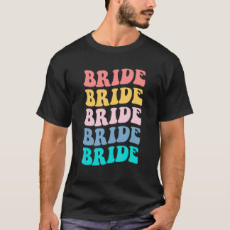Bruid Ik Doe Crew Retro Meisje Houdt Van Trouwen B T-shirt