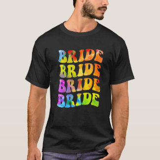 Bruid Ik Doe Crew Tie Dye Bachelorette Feest Bruid T-shirt
