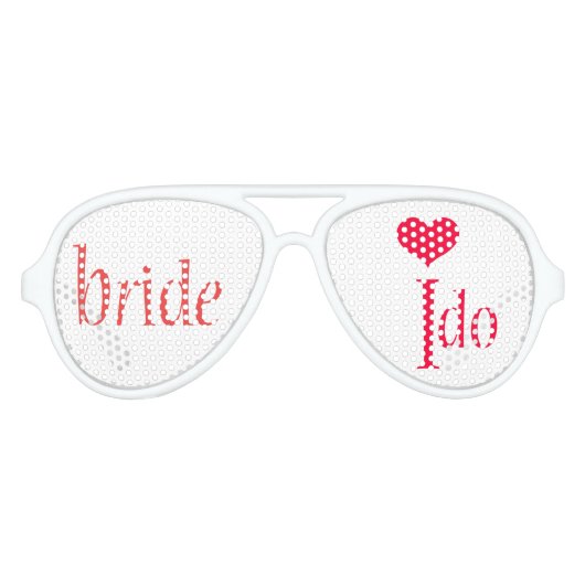 Bruid Ik doe feesttinten Aviator Zonnebril (Voorkant)