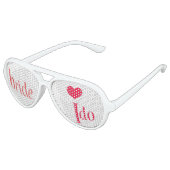 Bruid Ik doe feesttinten Aviator Zonnebril (Gekanteld)