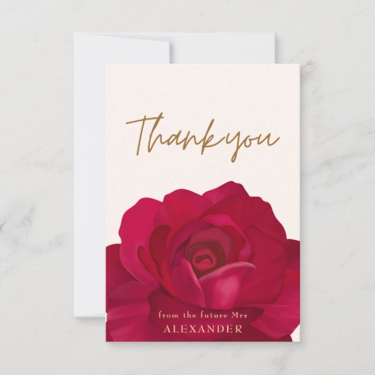 Bruid in bloei  bloem bruidsfeest Welkomstbord Bedankkaart (Voorkant)