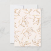 Bruid in bloei bloemig bruiloft feest Welkom Bord Bedankkaart (Achterkant)