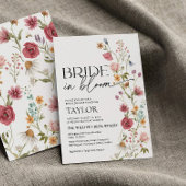Bruid in bloei | Bruiloftsuitnodiging Kaart