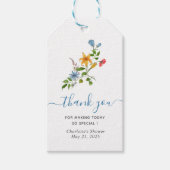 Bruid in bloei Floral Vrijgezellenfeest dank u Cadeaulabel (Voorkant)