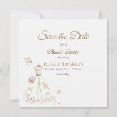 Bruid in bloei save the date (Voorkant)