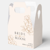 Bruid in bloei Tan Brown Bruiloft Feest Bedankdoosjes (Geopend)