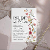 bruid in bloei | Uitnodiging voor bruidsdouche